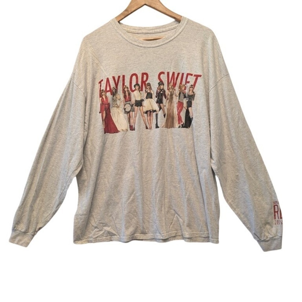 Taylor Swift Red TV Long Sleeve Shirt Unisex 2XL Gray Excellent Eras Tour Merch